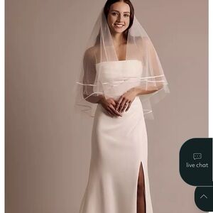 David's Bridal White Veil